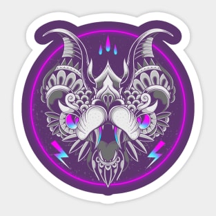 Retrowave Bat Sticker